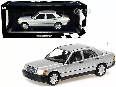 1982 Mercedes Benz 190e W201 Silver Ltd 1/18 Diecast Model Minichamps 155037004 • $89.99