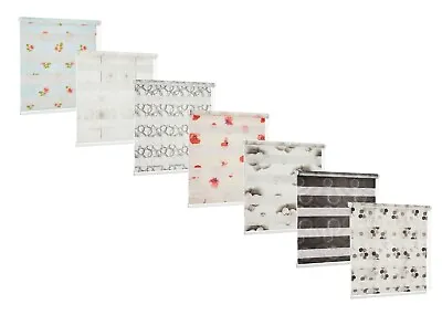 £34.90 • Buy Floral Day And Night Zebra Window Roller Blinds 7 Designs,19 Sizes, 200cm Drop