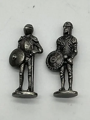 Vintage 1Westair Knights In Armour Set Of 2 Metal Mini Figures • $7.99