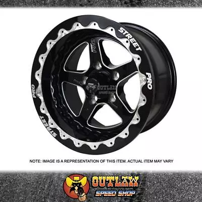 Street Pro Ii Convo Wheel Black 15x10  X 4.5 Bs Fits Chev - Stp002-bl151000-bk • $933.75