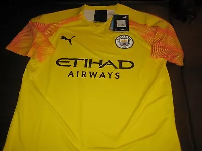 Manchester City 2019/20 Player Issue Pro Mo Goalkeeper Shirt Slim Fit Large Tags • £34.99