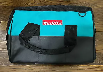 Makita Small Contractor Tool Bag New 14  Teal Black W/ Shoulder Strap Zipper • $19.88