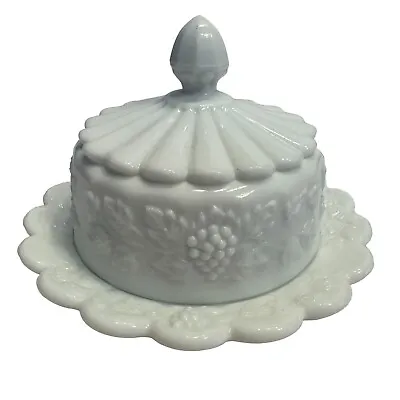 Vintage WESTMORELAND White Milk Glass Covered Cheese Butter Dish • $13.99