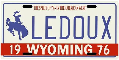 $14.95 • Buy Chris Ledoux Wyoming Cowboy 1976 License Plate
