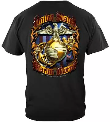 USMC Pride Honor Tradition Marine Corps Foil T-Shirt By Erazor Bits • $26.95