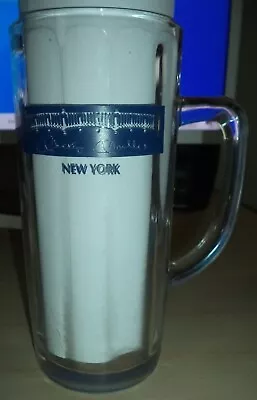 MICKEY MANTLE'S Restaurant NEW YORK YANKEES 7.25  Tall Glass Beer Mug Stein • $32.99