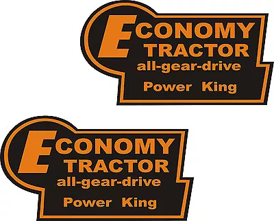  2 -  Economy Tractor Power King Vinyl Decal 3 12   X  6 12  • $9.99