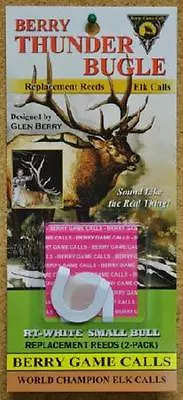 $11.40 • Buy Package Of 2 Berry Thunder Bugle Elk Game Call Replacement Reeds RT-White Thin