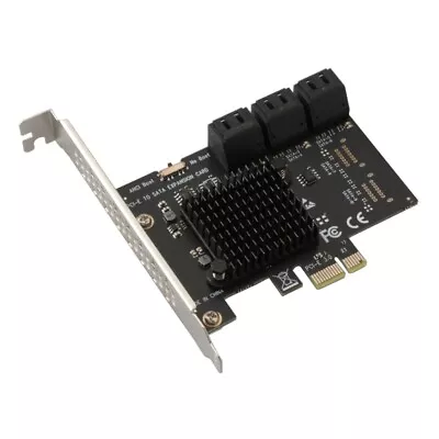 6-port PCI-E To SATA3.0 PC Expansion Card Pcie Adapter Support IDE/AHCI Modes • £28.96