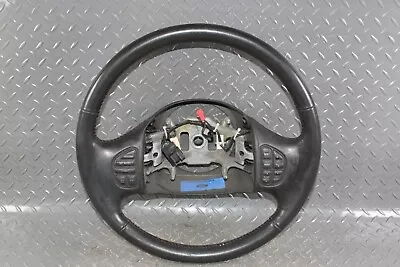 99-07 F250 Black Leather Driver Column Steering Wheel W/ Radio Controls OEM OE • $289.99