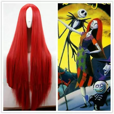 Nightmare Sally Long Straight Red Cosplay Wig Before Christmas  • $18.99