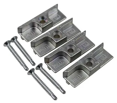 4 X Upvc Door Lock Si 1180 Universal Roller Keep Plate  C-W Fixing Screws • £6