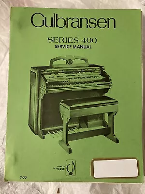$25.50 • Buy Gulbransen Series 400 Service Manual + One  Update + MusiComputer Service Manual