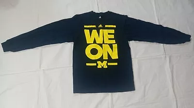 Adidas Michigan Wolverines UofM Long Sleeve T Shirt Men's Size Medium • $12.94