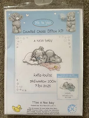 Me To You Tatty Teddy A New Baby Cross Stitch Kit ‘No Fabric Or Needle’ • £8