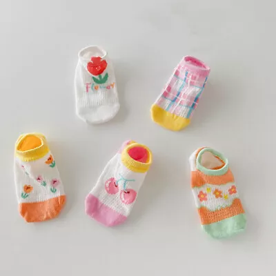 5 Pairs Newborn Infant Toddlers Baby Girls Party Boys School Trainer Ankle Socks • £6.89