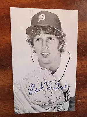 Mark Fidrych Autographed Photo Size Of An Index Card • $20
