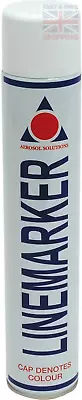 Aerosol Solutions 0901 Line Marker Spray Paint White 750ml • £8.04