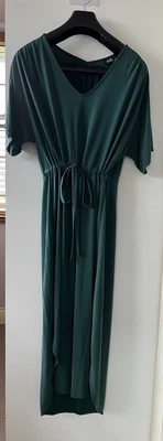 $15 • Buy Dotti Midi Dress Green Size 12 V Neck