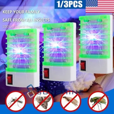 Bugs Insects Mosquito Zapper Plug In Electric Gnat Fly Trap Pest Attractant Lamp • $7.99