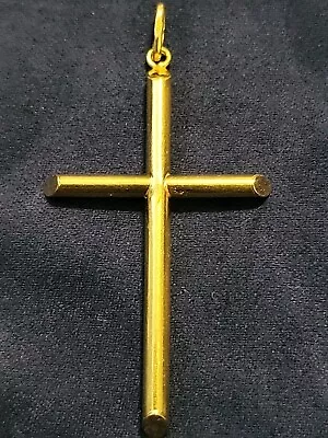 Cross Charm Fob Pendant 9ct 9 Carat Gold Christianity Christ Bible Religion God • £70