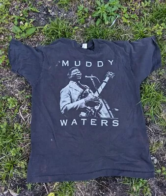 Vintage 1992 Muddy Waters Shirt Size XL Blues Jazz Music Single Stitch Gear Inc • $89.88