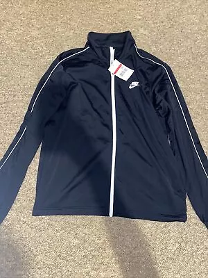 £25 • Buy Nike Mens Size L Large Zip Up Track Top Training Black Jacket
