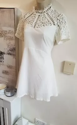 £9.95 • Buy New Stunning Crochet Dress Size M 10-12 Retro & Icone Boho Cottagecore 