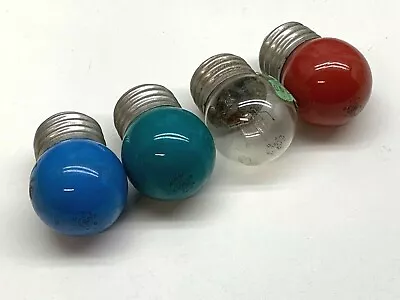 GE Ceramic Blue Red Green Clear S11 7-1/2W Christmas Lamp Light Bulb E26 Medium • $2.99