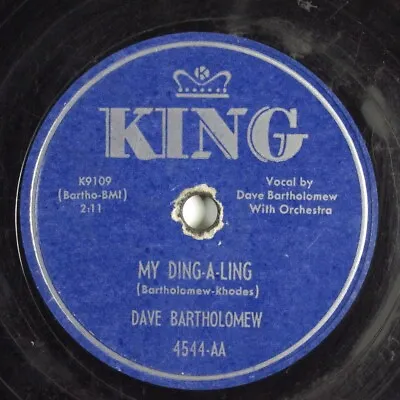 $8 • Buy Jump Blues 78 DAVE BARTHOLOMEW My Ding-A-Ling KING 4544 HEAR 425