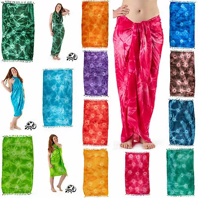 New Extra Large Long Sarong Beach Wrap Shawl Pareo Cover Up Free Post / Sal904 • £12.99