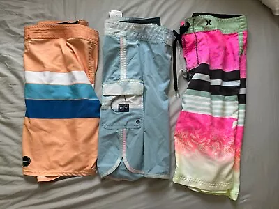 Men’s Boardshorts Lot Size 32 Billabong Hurley O’neil  • $15