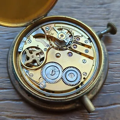 Antique Minute Repeater Pocket Watch Movement For Parts Good Balance (R211) • £349