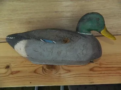 Exc Org Maumee Bay Duck Decoy Carver Bill Enright Corkwood Drake Mallard Decoy • $24.99