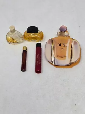 Lot Of 5 Vintage Mini Perfume Bottles Samples Dior Cartier Anne Klein Ungaro • $11.99