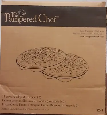The Pampered Chef Microwave Chip Maker (set Of 2) • $14