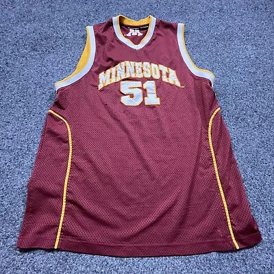Vintage Minnesota Golden Gophers Basketball Jersey #51 U Of M NCAA College Mens • $29.97