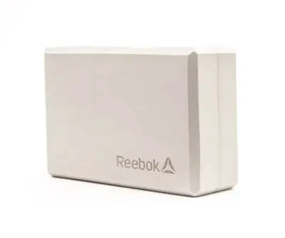 Reebok High Density Foam Yoga Block Fitness Class Brick Pose Support Aid Grey • £8.99