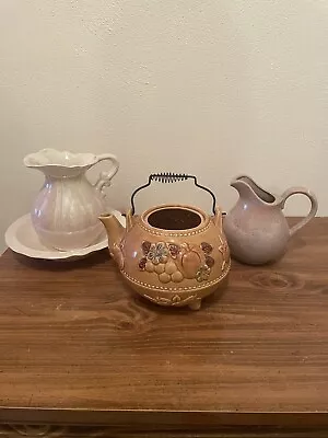 Three Vintage Teapots • $30