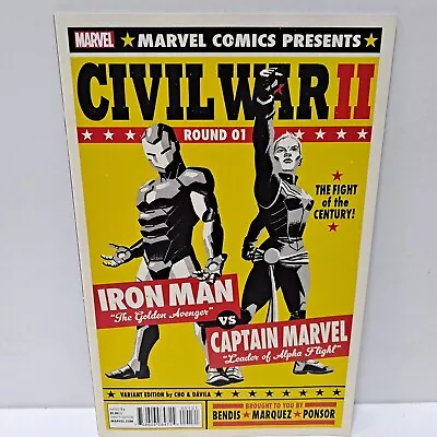 Civil War II #1 Marvel Comics Iron Man Captain Marvel Variant VF/NM • $3