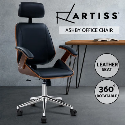 $199.95 • Buy Artiss Wooden Office Chair Computer Gaming Chairs Executive Seating Black