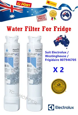 $64.95 • Buy 2 X Westinghouse Fridge Water Filter Cartridge For Whe6060sa EPTWFU01