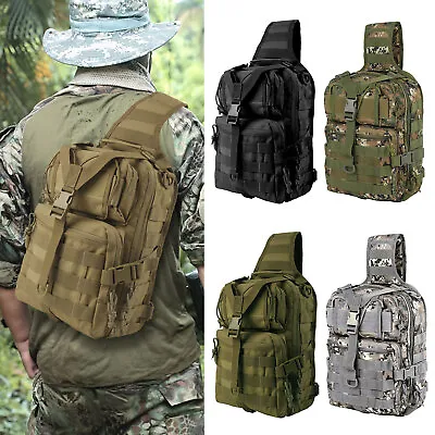 Tactical Sling Bag Pack Range Bag Military Rover Assault Shoulder Backpack Molle • $20.98