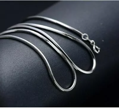 16  - 30  Mens Womens 925 Sterling Silver 2mm Wide Snake Chain Necklace #N229 • $8.99