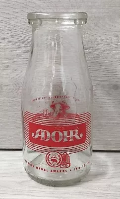HTF Vintage Milk Bottle ADOHR LA California Dairy Advertising Bottle 5.5  • $10.99