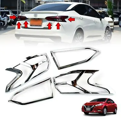 Cover Tail Lamp Light Chrome For Nissan Almera Versa N18 Sedan 2020-2021 • $53.98