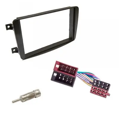 Mercedes Car CD Stereo Radio Double DIN Black Facia Fascia Adaptor Fitting Kit • £14.76