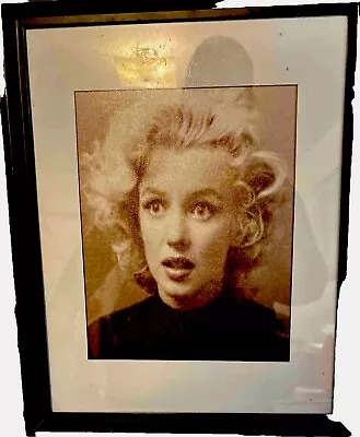 **Rare**Marilyn Monroe Black And White Framed Photo “surprised Look” • $60