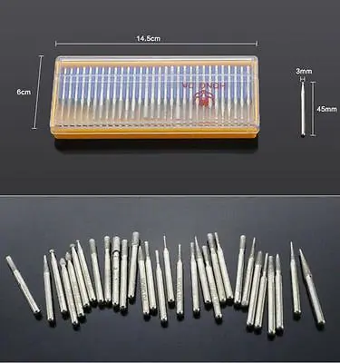 30 PCS Sanding Head Grinding Needle File Diameter 3mm Replacement • $13.50