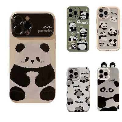 For IPhone 15 14 13 12 11 Pro Max X XR Accessories Panda Case Back Cover • $11.43